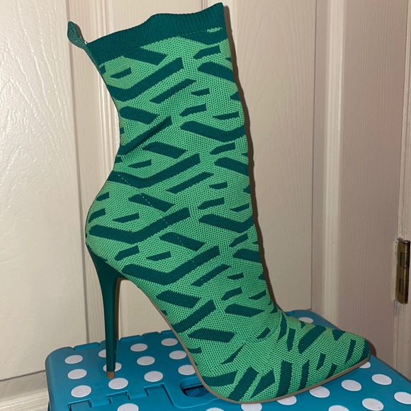 Green Sock Bootie - Picture 1 of 3